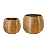 Hjemix | Gullbelagt blomsterkrukke