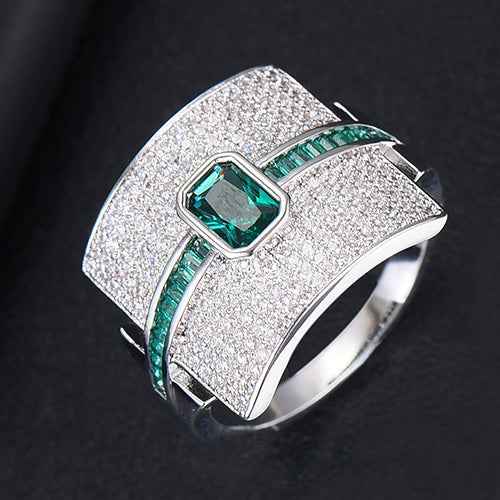 Hjemix | Monaco Design Luksuriøs Statement Stabil Ring For Kvinner