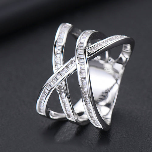 Hjemix | Monaco Design Luksuriøs Statement Stabil Ring For Kvinner