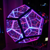 Hjemix Infinite Dodecahedron Color Art Light Usb Charging Decorative Lamp Home Desktop Decoration Aesthetic Room Decor