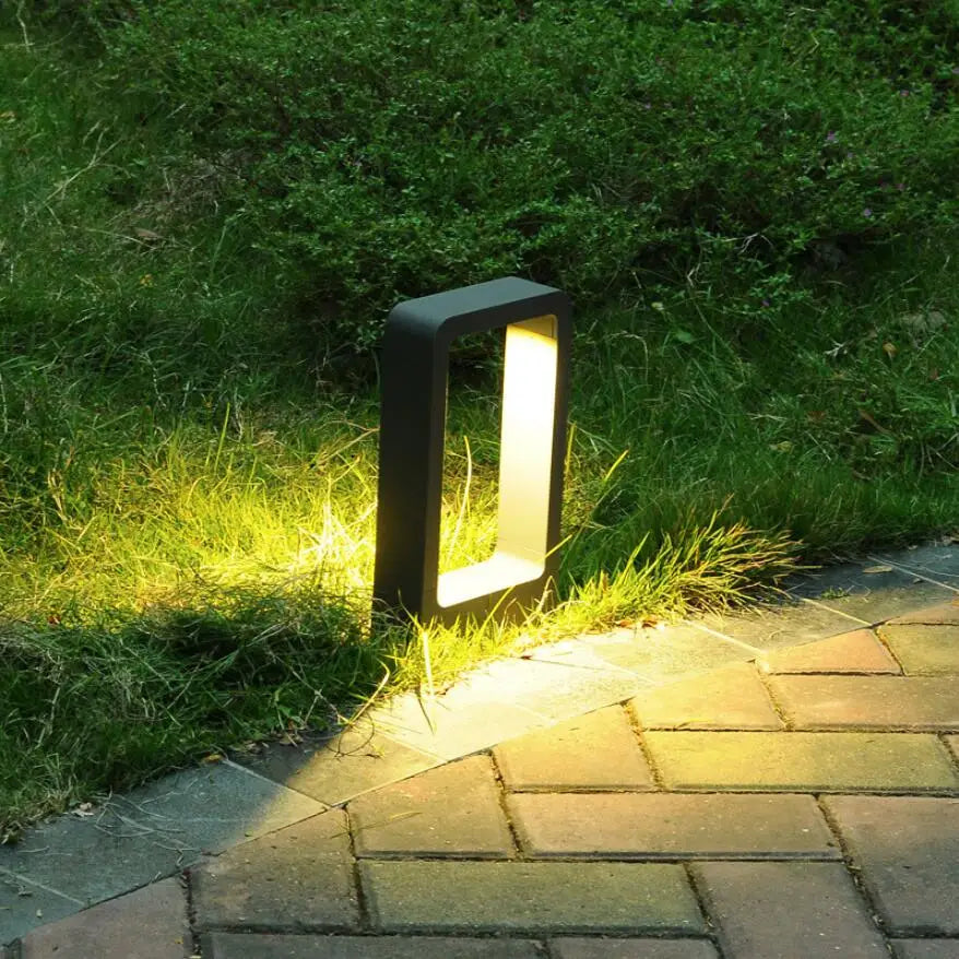 Hjemix | 15W LED hagen lampe: aluminiumstolpe lampe for utendørs gårdsplass, villa landskapsbelysning
