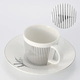 Hjemix | Kreativ dynamisk SLR kopp Leopard anamorfisk zebra kopp Luycho kaffe te kopp sett med underlag 90ml-225ml
