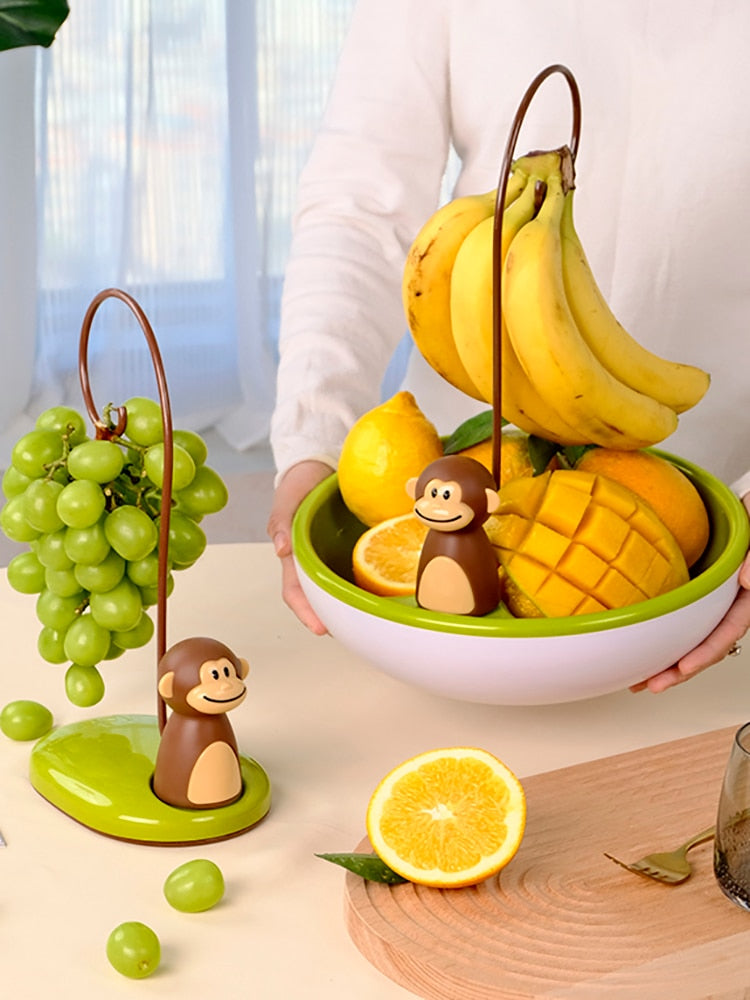 Hjemix | Monkey Shape Kjøkken Banan Henger Stativ