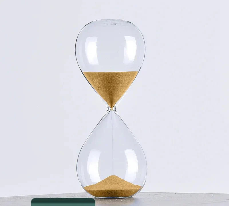 Hjemix | Glass Sand Timer | Stilfull Dekorasjon med 5/10/30/60 Minutters Indikasjon
