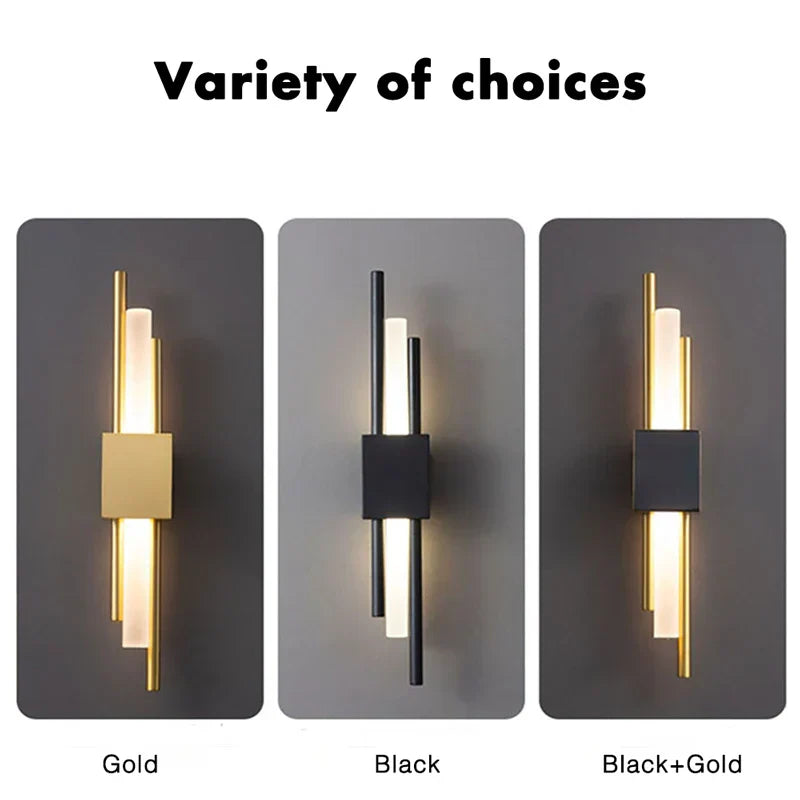 Hjemix | Moderne LED Vegglampe: Innendørsbelysning for Hjem, Soverom, Nattbord, Stue, Hotell og Gangdekorasjon