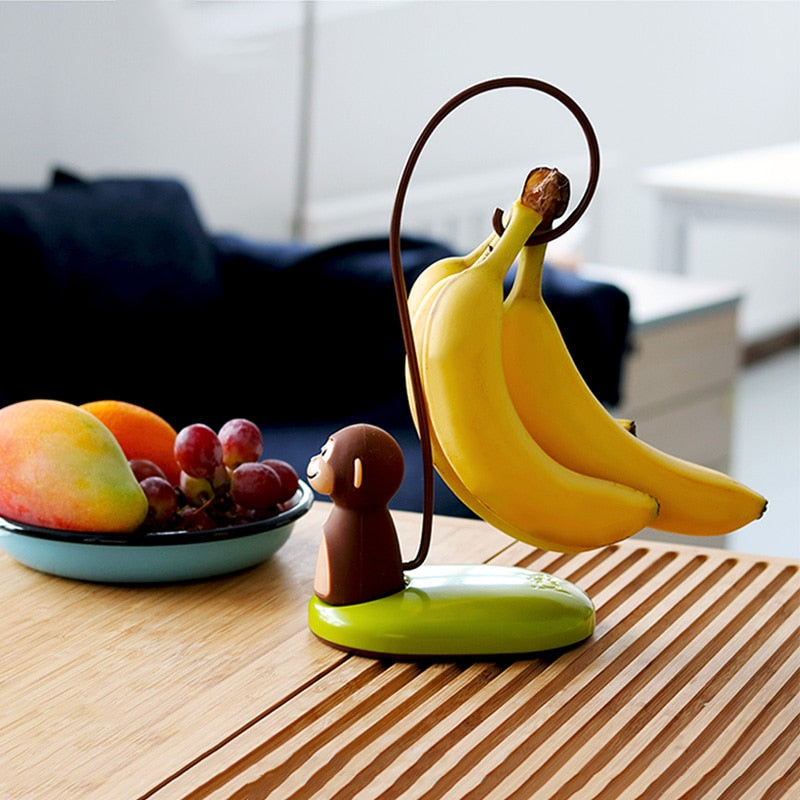 Hjemix | Monkey Shape Kjøkken Banan Henger Stativ