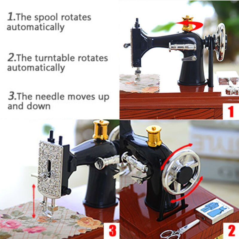 Hjemix | Mini Craft Retro Symaskin Dekor