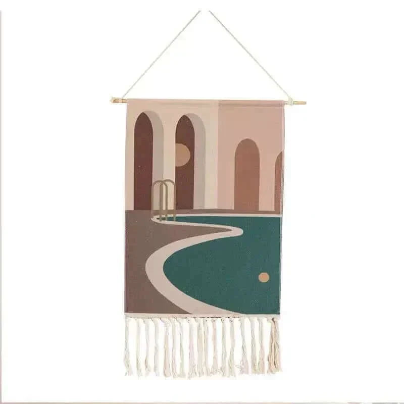 Hjemix | Makrame Henge Bomulls Teppe