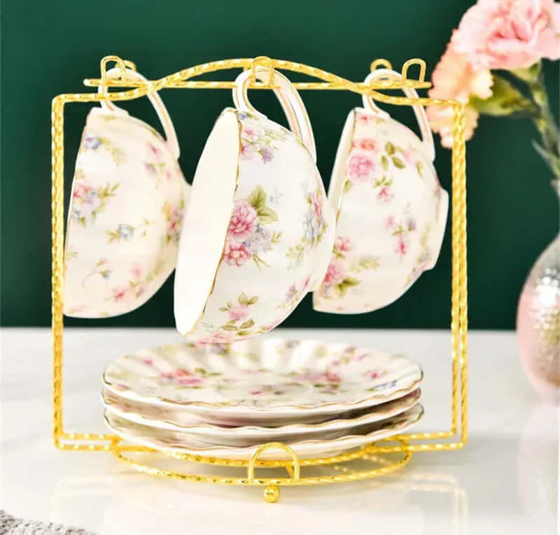 Hjemix | Elegant Bone China Porcelain Coffee Cup - Luksuriøs og Unik Design