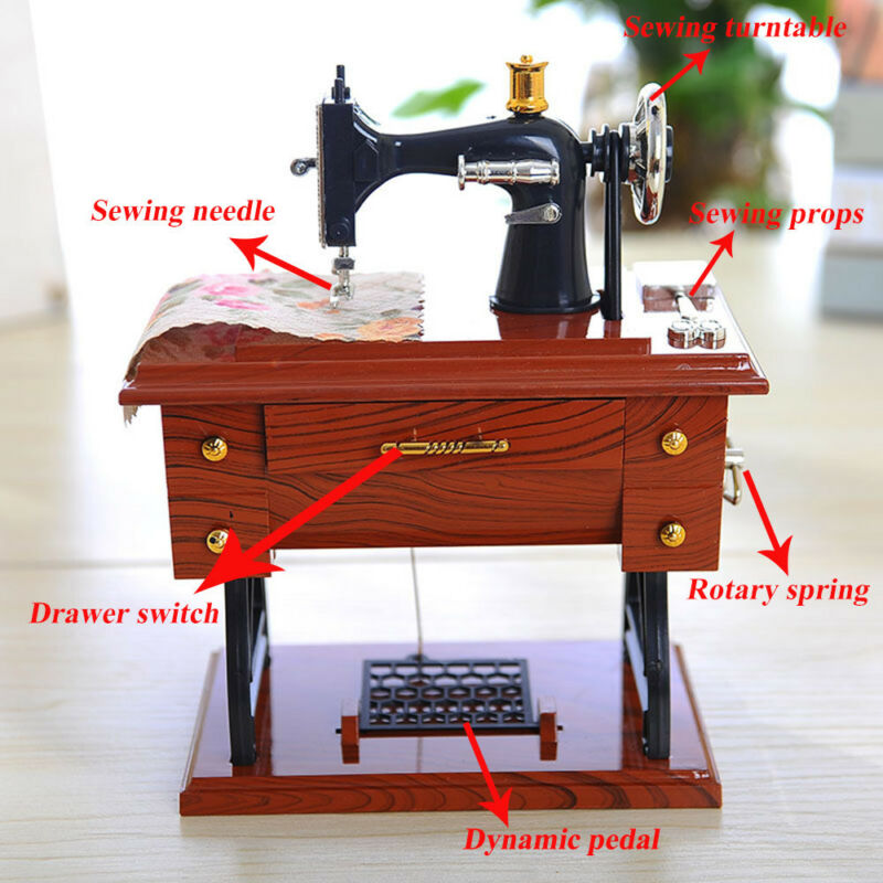 Hjemix | Mini Craft Retro Symaskin Dekor