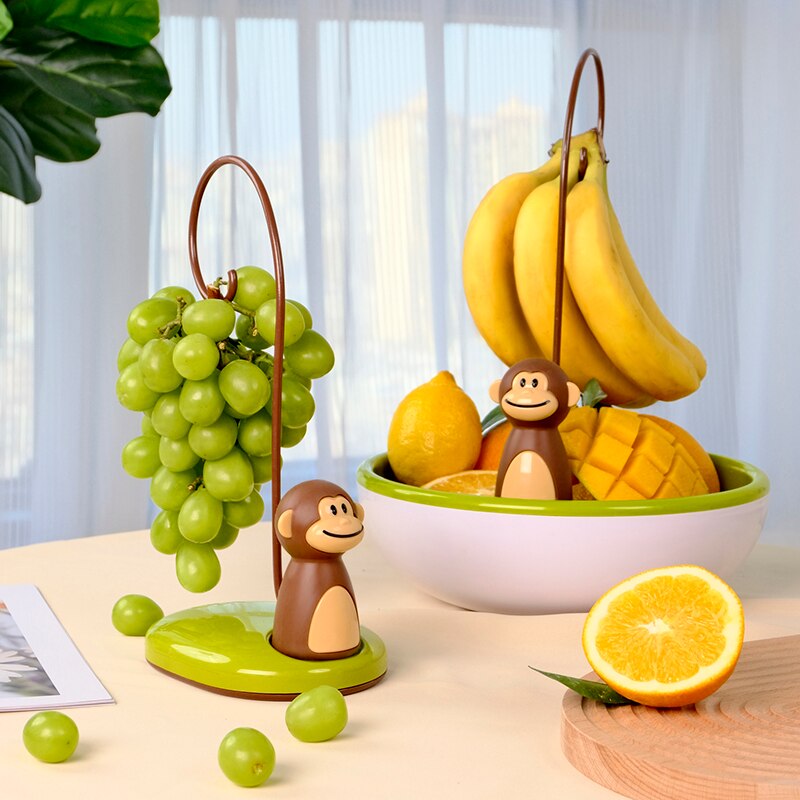 Hjemix | Monkey Shape Kjøkken Banan Henger Stativ