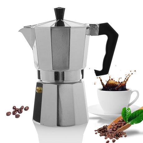 Hjemix | Klassisk italiensk espresso-maskin for komfyren - 12 kopp moka-gryte