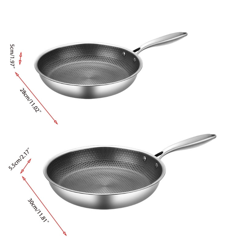 Hjemix | KitchenPro | Non-stick rustfritt stål stekepanne