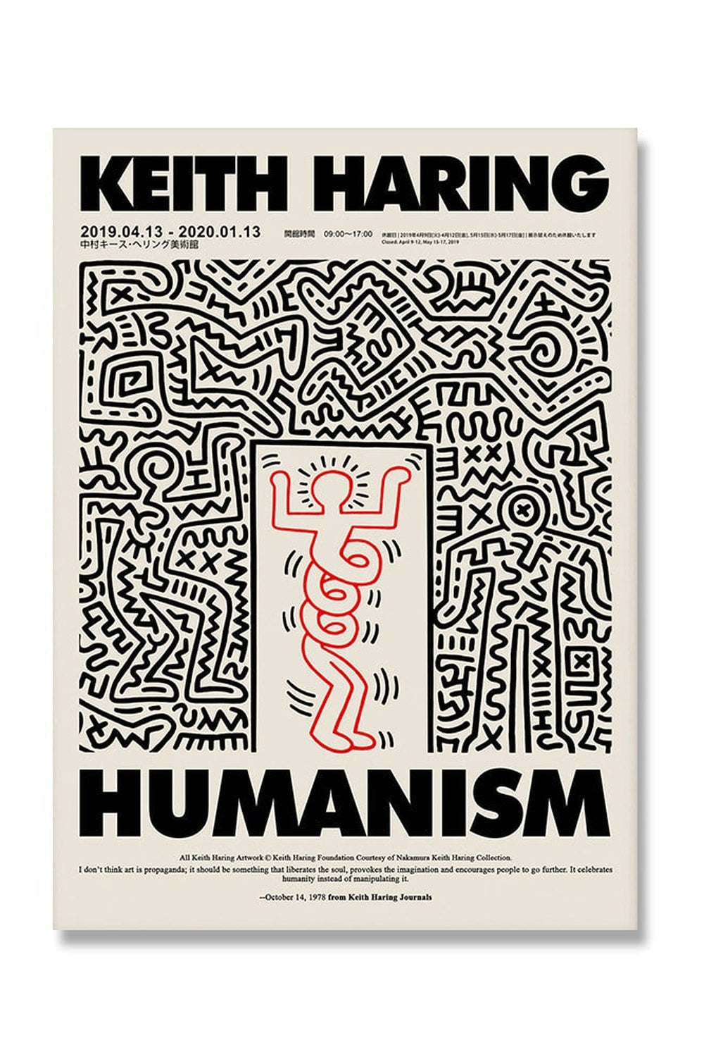 Hjemix | Keith Haring Inspirert Lerretskunst