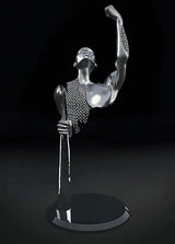 Hjemix | Metallfigur Statuer Stiler Abstrakt Lærred Maleri Par Veggkunst Kjærlighet Skulptur Plakat Trykk Hjemmedekorasjon Stue Gaver