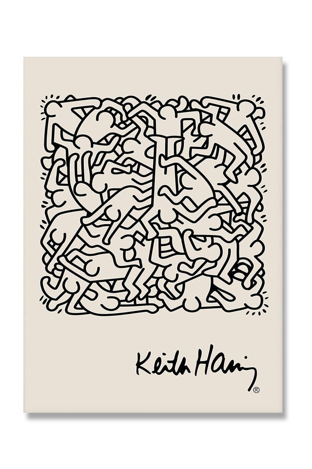 Hjemix | Keith Haring Inspirert Lerretskunst