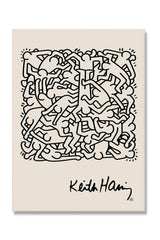 Hjemix | Keith Haring Inspirert Lerretskunst