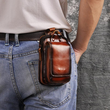 Hjemix | Premium Lær Herre Belt Bag