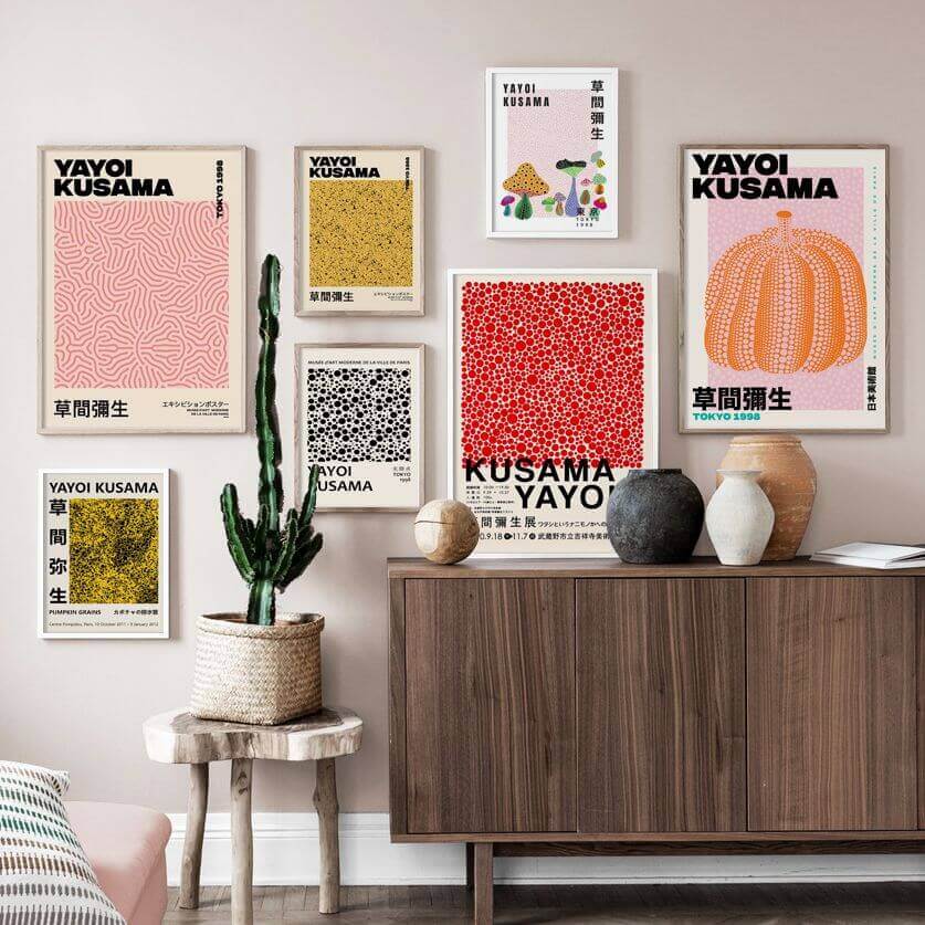 Hjemix | Yayoi Kusama Abstrakt Premium Plakat