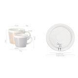 Hjemix | Kreativ dynamisk SLR kopp Leopard anamorfisk zebra kopp Luycho kaffe te kopp sett med underlag 90ml-225ml