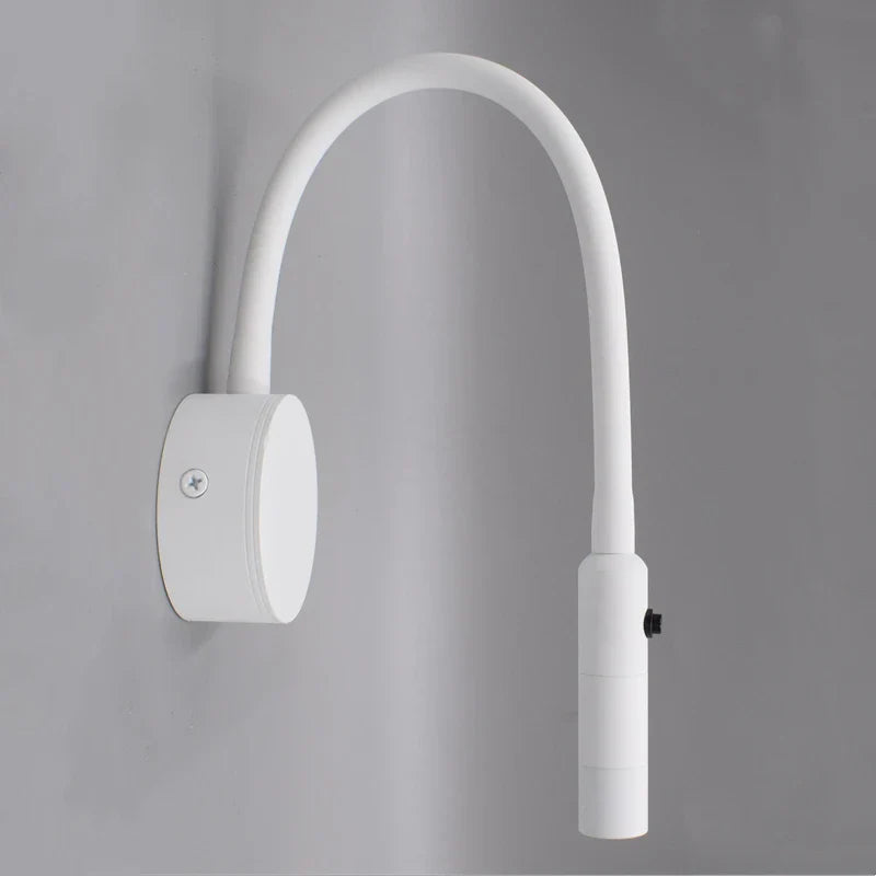 Hjemix | Moderne Fleksibel LED Leselampe med Bryter for Soverom og Studie - 1W/3W