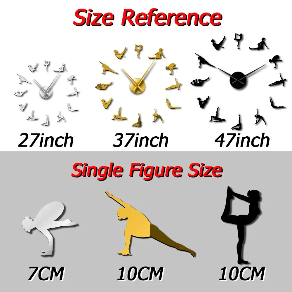 Hjemix | Pilates Poses DIY Veggklokke