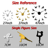 Hjemix | Pilates Poses DIY Veggklokke