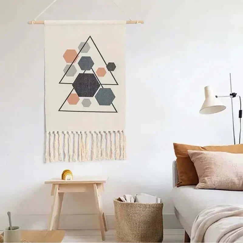 Hjemix | Makrame Henge Bomulls Teppe