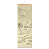 Hjemix | Japansk Ou-Mi Ukiyoe Rulleskrifts Plakat Landskaps Veggkunst Bilder Stue Vintage Maleri Landhus Innredning