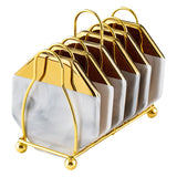 Hjemix | Marmorerte Keramiske Underlag med Stativ