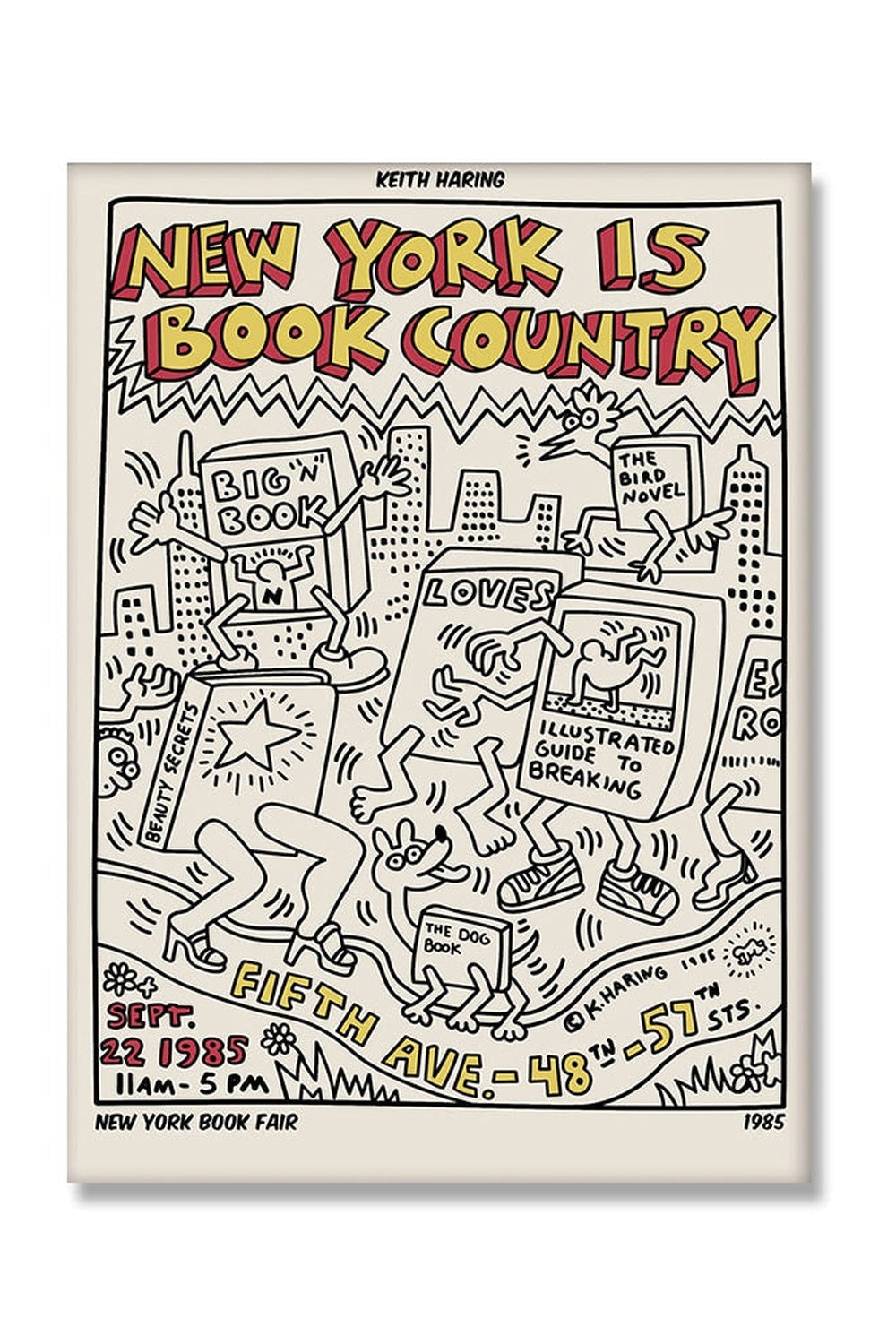 Hjemix | Keith Haring Inspirert Lerretskunst