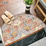 Hjemix | Bohemsk halkefri halvsirkulær dørmatte