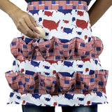 Hjemix | Egg-samle-høstforkle - Forkle for landbruk og kjøkkenhage med lommer for hønse-, ande- og gåseegg