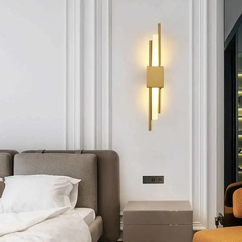 Hjemix | Moderne LED Vegglampe: Innendørsbelysning for Hjem, Soverom, Nattbord, Stue, Hotell og Gangdekorasjon