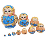 Hjemix | 10 stykker/sett med tre russiske matryoshka dukker