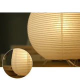 Hjemix | Japansk Wabi-Sabi Stil Rispapir Sylinderlampe