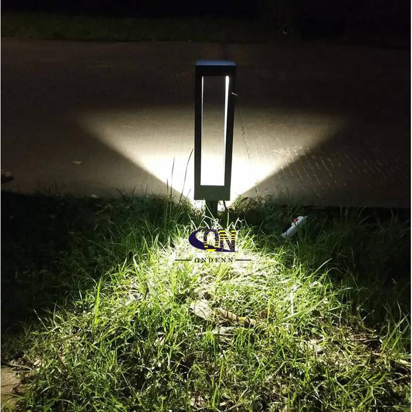 Hjemix | 15W LED hagen lampe: aluminiumstolpe lampe for utendørs gårdsplass, villa landskapsbelysning