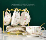 Hjemix | Elegant Bone China Porcelain Coffee Cup - Luksuriøs og Unik Design