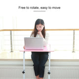 Hjemix | Tretekstur Bærbar Husavtagbart Laptopbord Nattbord