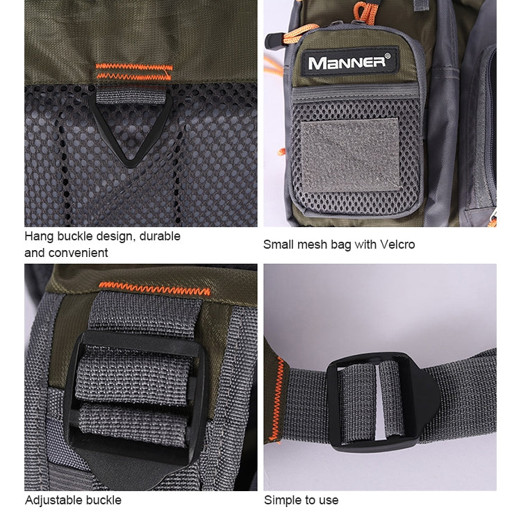 Hjemix | MEN Utendørs Multifunksjonell Fiskeforankringsvest (Grå)