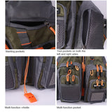 Hjemix | MEN Utendørs Multifunksjonell Fiskeforankringsvest (Grå)