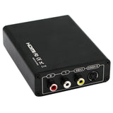 Hjemix | HDMI til Composite / AV S-Video Converter RCA CVBS/L/R Video Converter Adapter, EU Plugg
