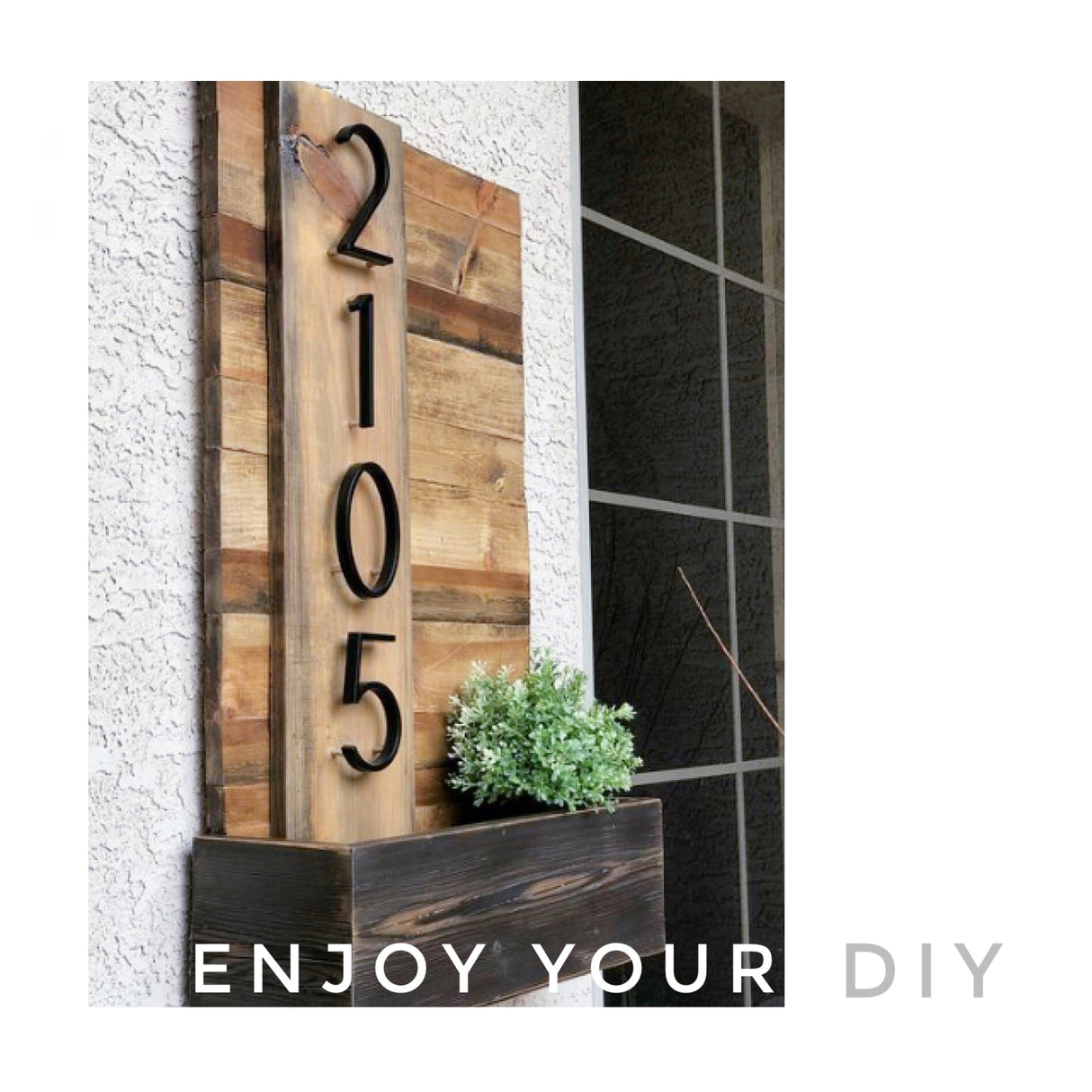 Hjemix | Stor moderne metall husnummer adresse tilbehør