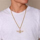 Hjemix | Rhinestone Ahura Mazda Zoroastrisk Anheng Smykke