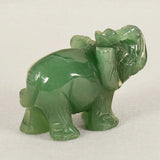 Hjemix | Grønn Aventurin Jade Stein Elefant Statue