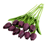 Hjemix | Kunstig Blomsterbukett med Tulipaner, Dekorasjon (10 Stykker)