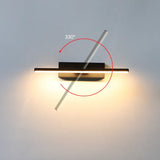 Hjemix | Moderne roterende soverom nattbord vegglampe - Justerbar LED vegglampe sokkel