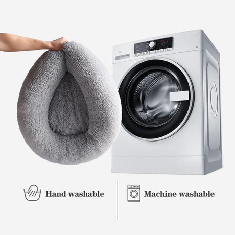 Hjemix | Beef Rainbow Ekstra Plysj Beroligende Donut Hundesenger