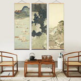 Hjemix | Japansk Ou-Mi Ukiyoe Rulleskrifts Plakat Landskaps Veggkunst Bilder Stue Vintage Maleri Landhus Innredning