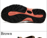 Hjemix | Sommer Herre Utendørs Sandaler Strand Sko Ekte Lær Turer Fotturer